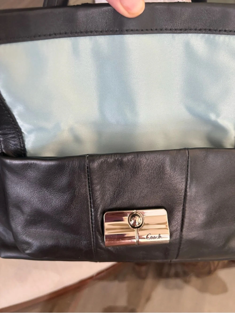 🖤🖤COACH KRISTEN BUTTER SOFT BLACK LEATHER BAG!🖤🖤14782